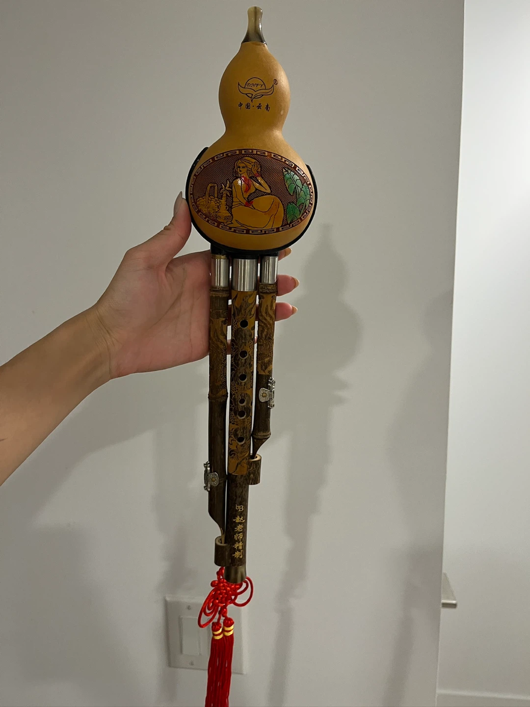 Gourd Wind Instrument (Hulusi) with Case - photo 2
