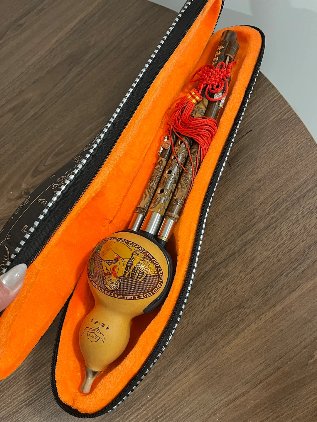 Gourd Wind Instrument (Hulusi) with Case