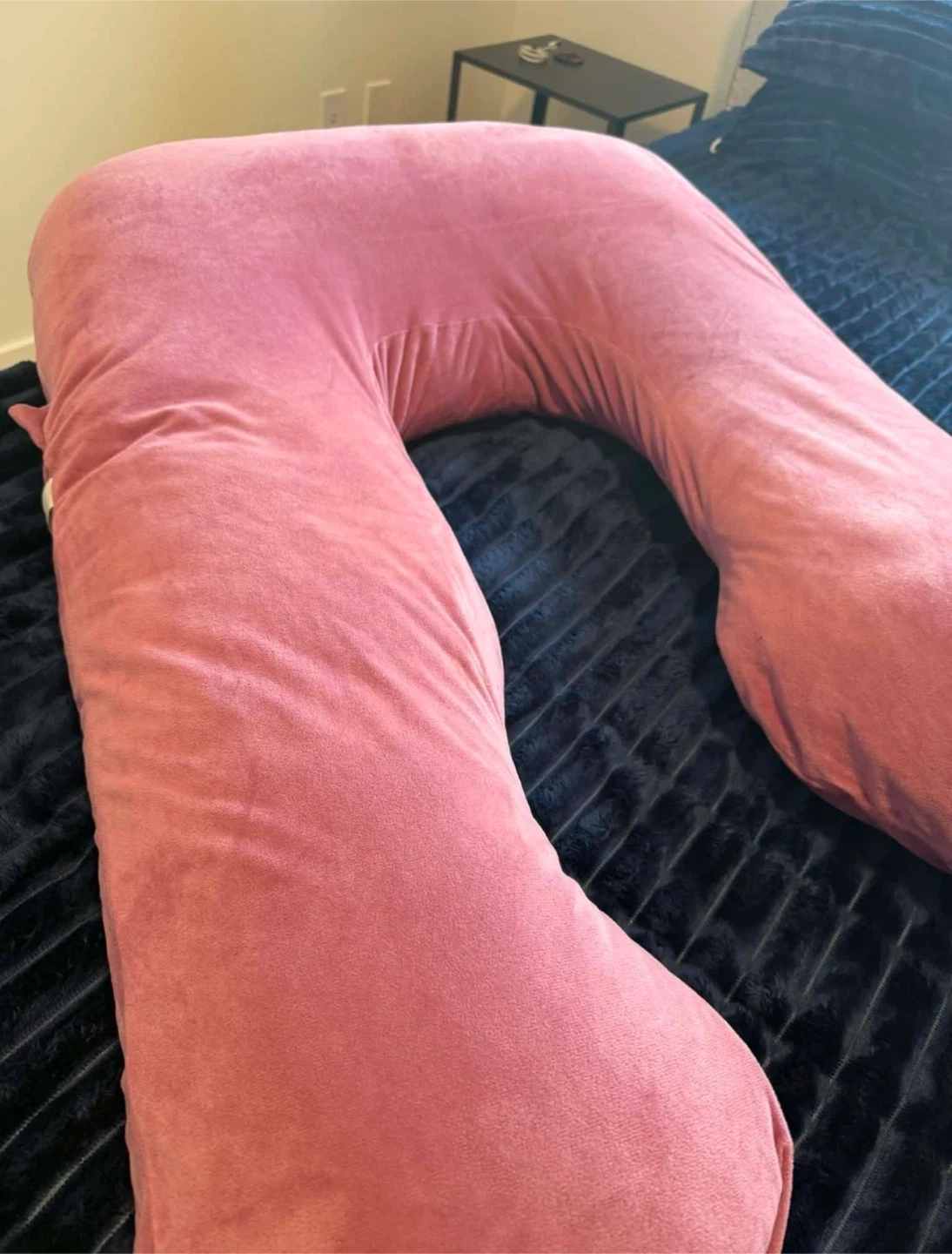 Pink U-Shaped Pillow