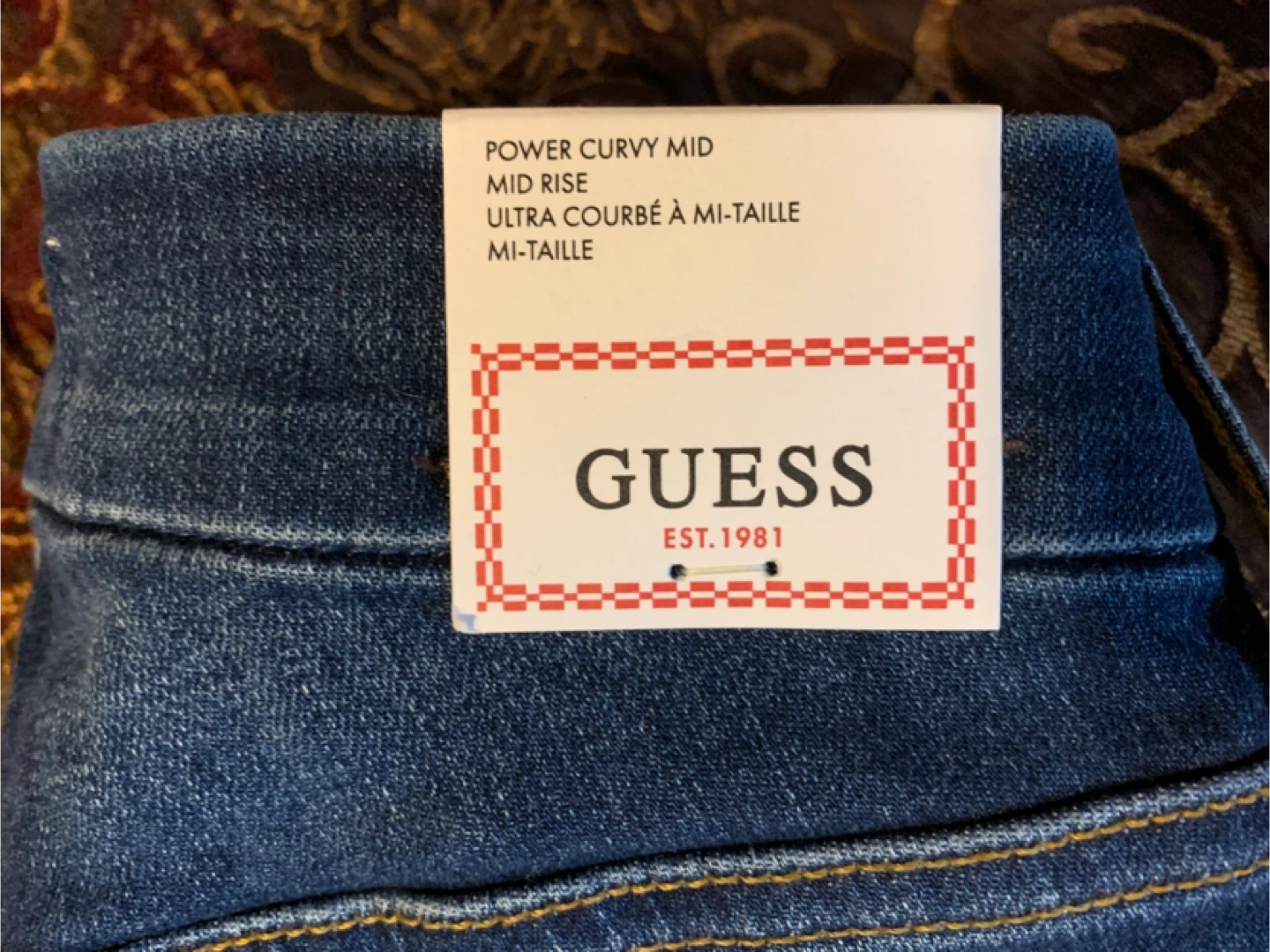 Guess Power Curvy Mid Rise Jeans - Size 26 - photo 3