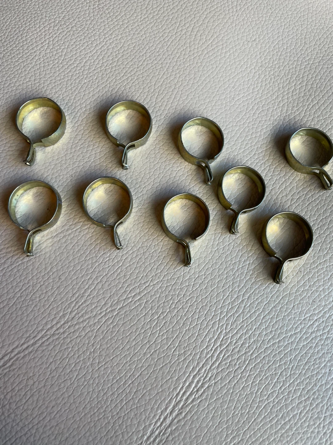 Vintage Brass  Curtain Clips (9)