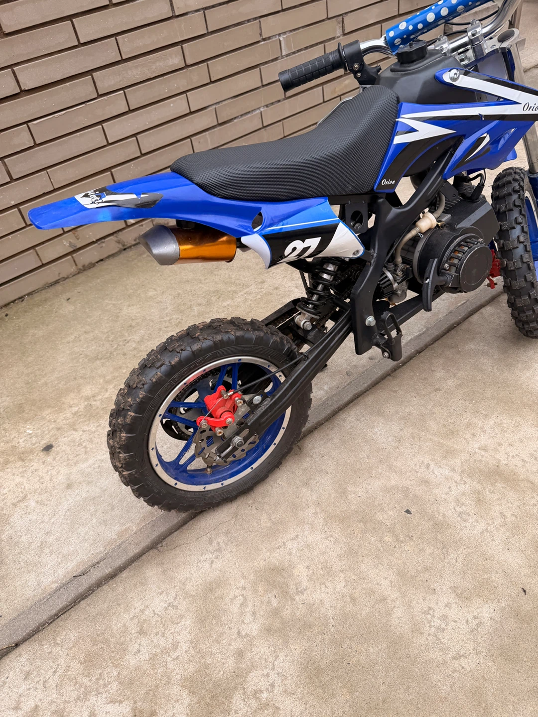 Orion Blue Kids Dirt Bike