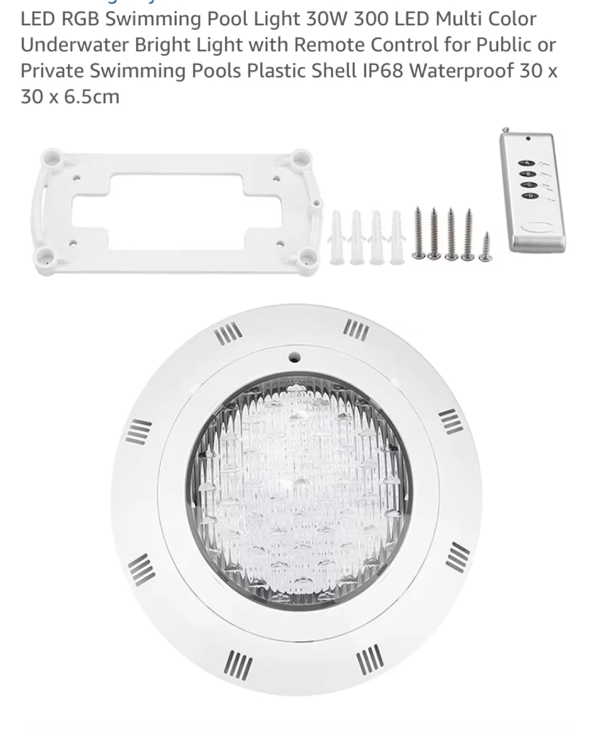 New LED RGB Swimming Pool Light 30W 300 LED Multi Color - photo 2