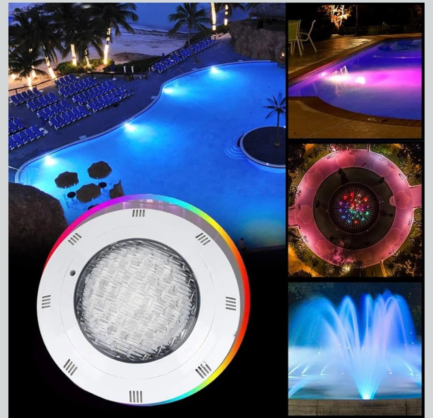New LED RGB Swimming Pool Light 30W 300 LED Multi Color