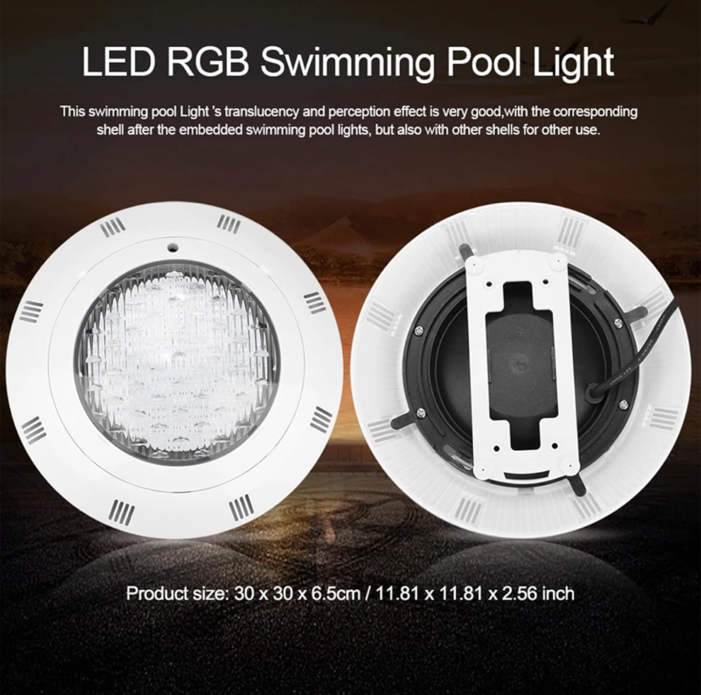New LED RGB Swimming Pool Light 30W 300 LED Multi Color - photo 4
