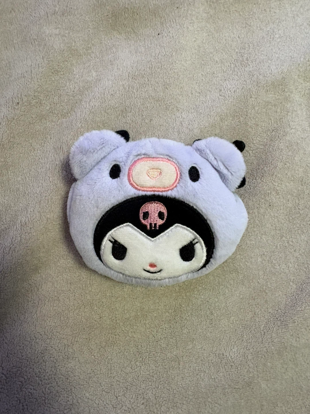 Kuromi Plush Keychain Coin Purse