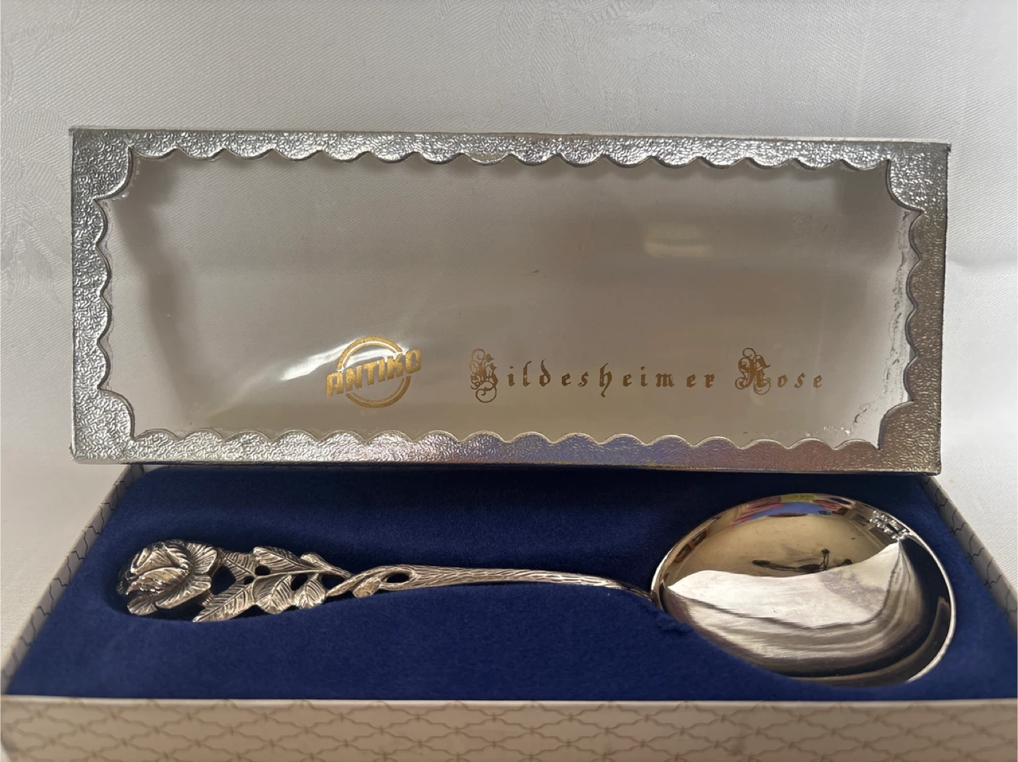 Silver plated Vintage  6” serving spoon