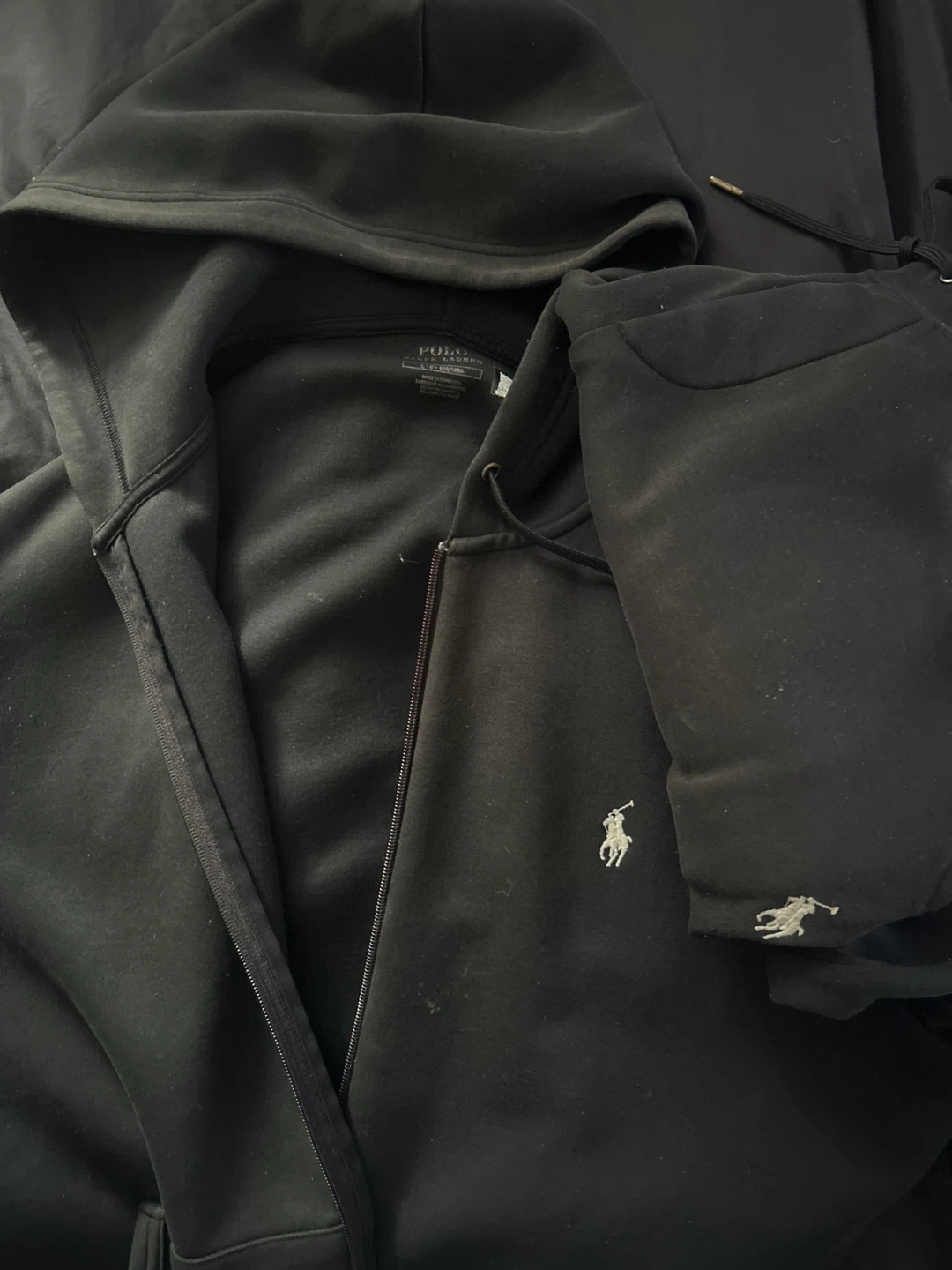 Polo Ralph Lauren Black Full Zip Hoodie