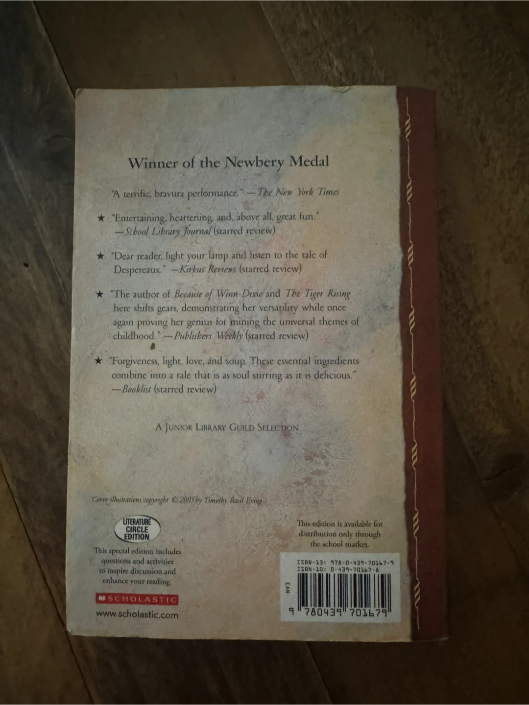 The Tale of Despereaux by Kate DiCamillo - Children's Book - photo 2