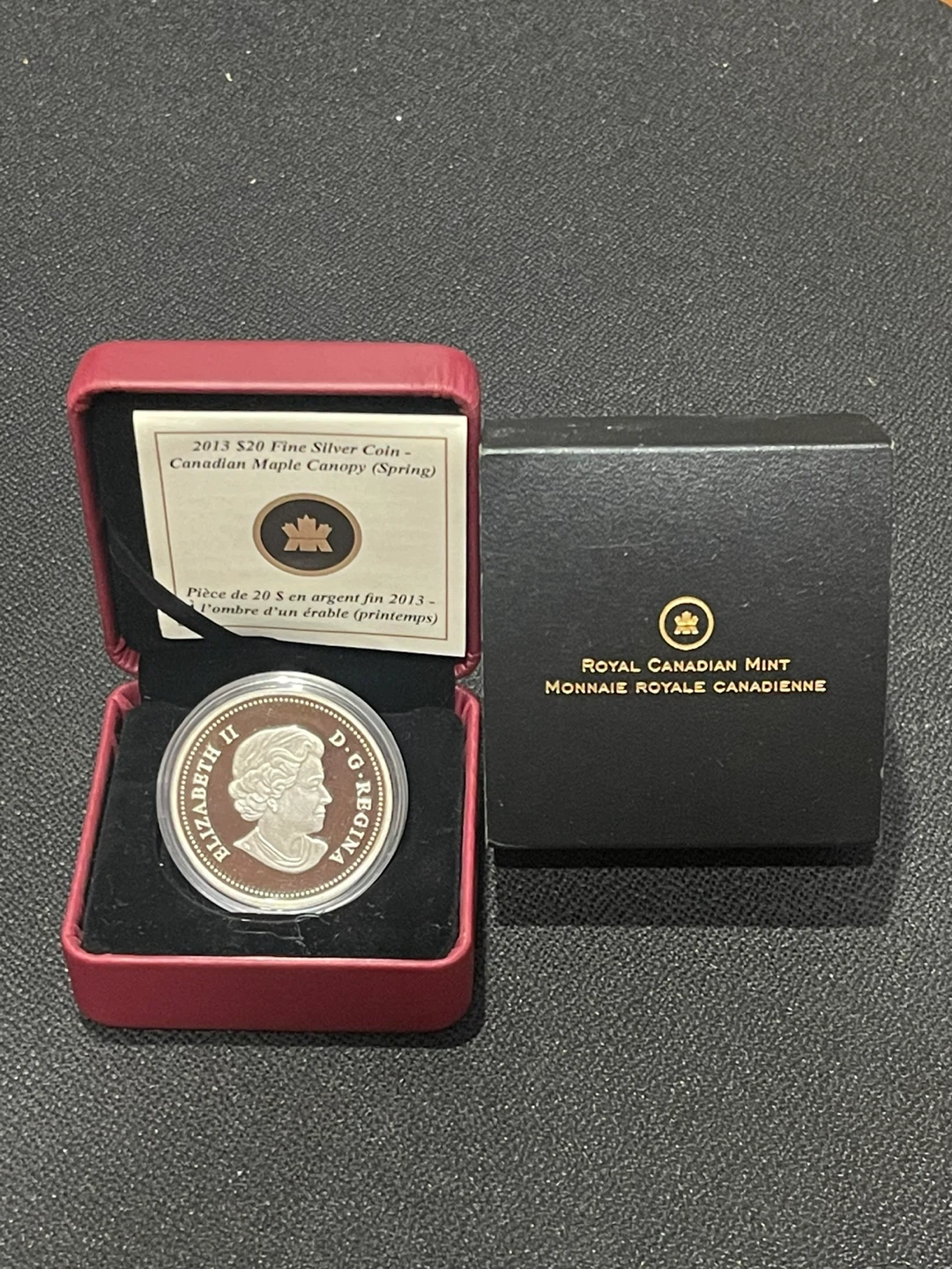 2013 $20 Fine Silver Coin - Canadian Maple Canopy (Spring) - photo 2
