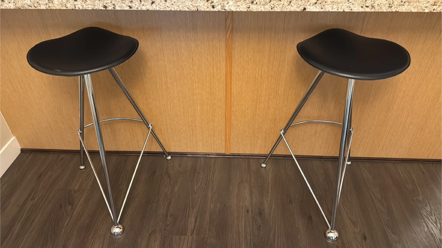Mid Century Bar Stools - (Set of 2) - photo 2