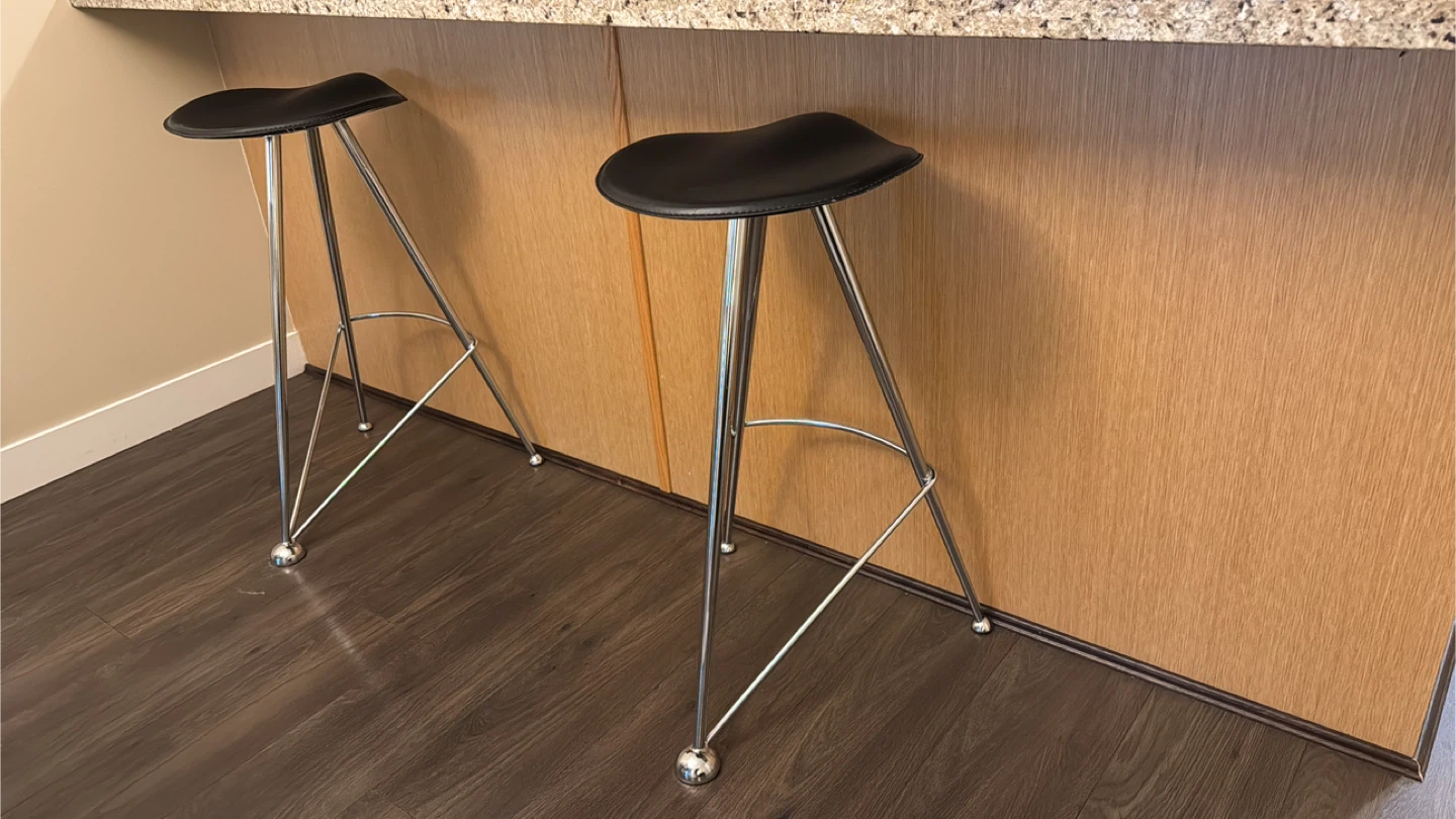 Mid Century Bar Stools - (Set of 2)