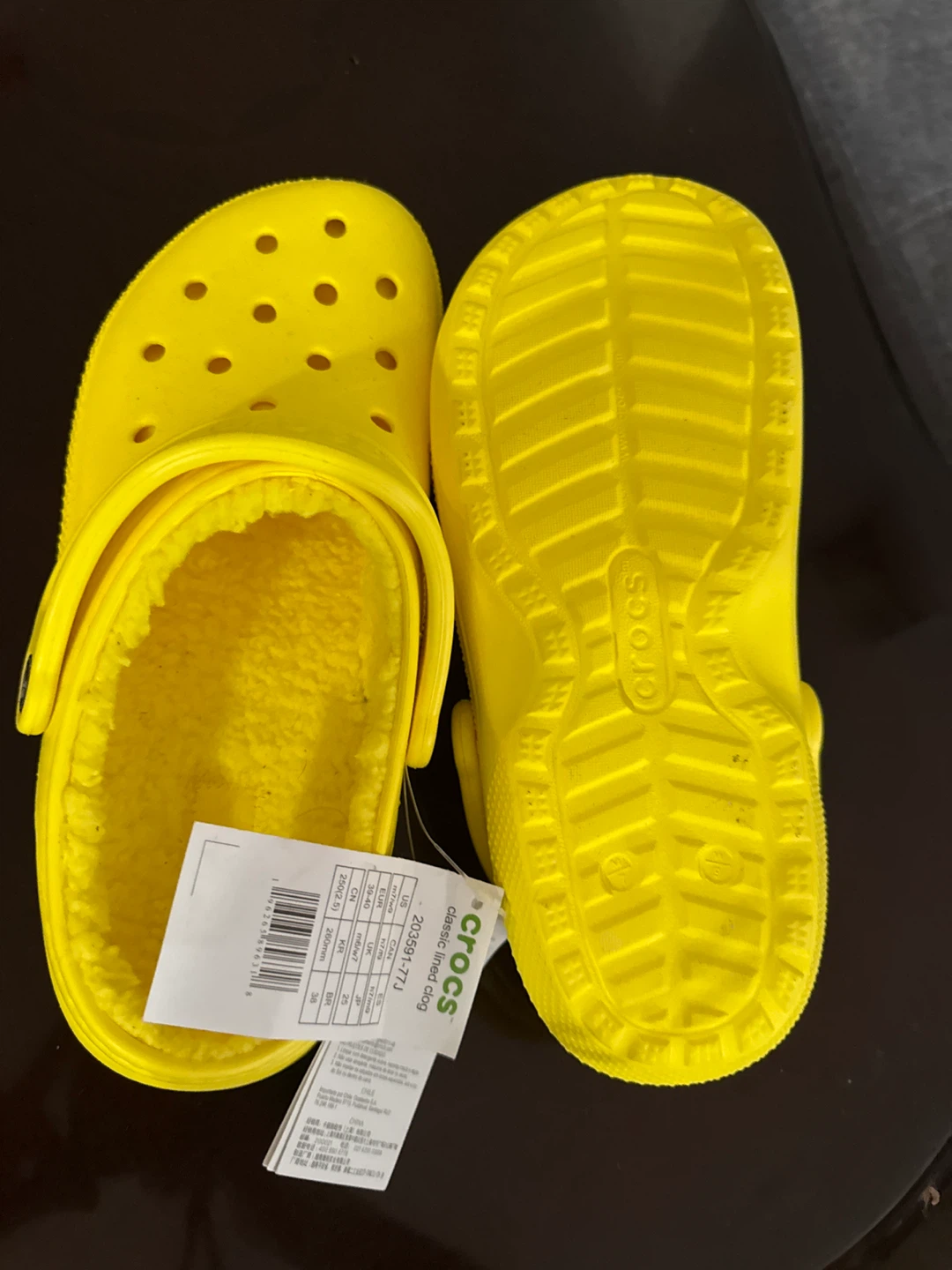 Yellow Crocs Lined Clogs - photo 2