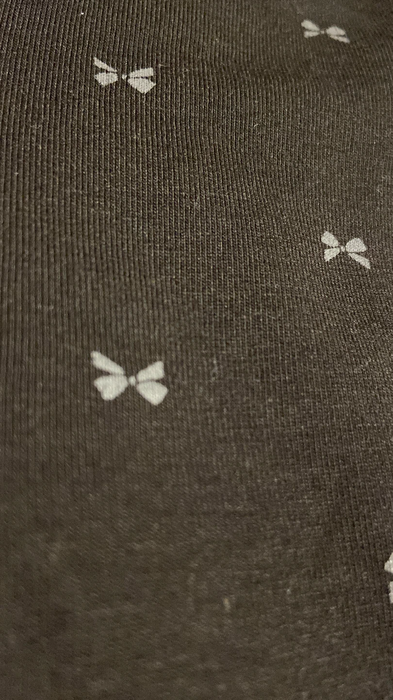 Black Leggings with Bow Pattern - photo 2
