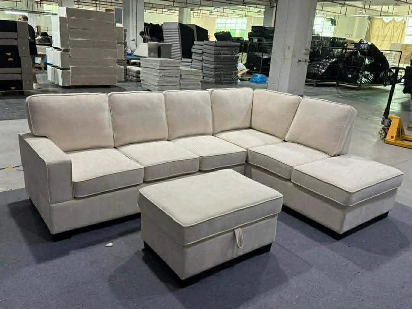 Sectional Sofa with Storage Ottoman - photo 3