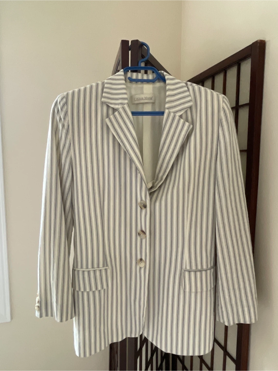 L'Altra Moda Striped Blazer
