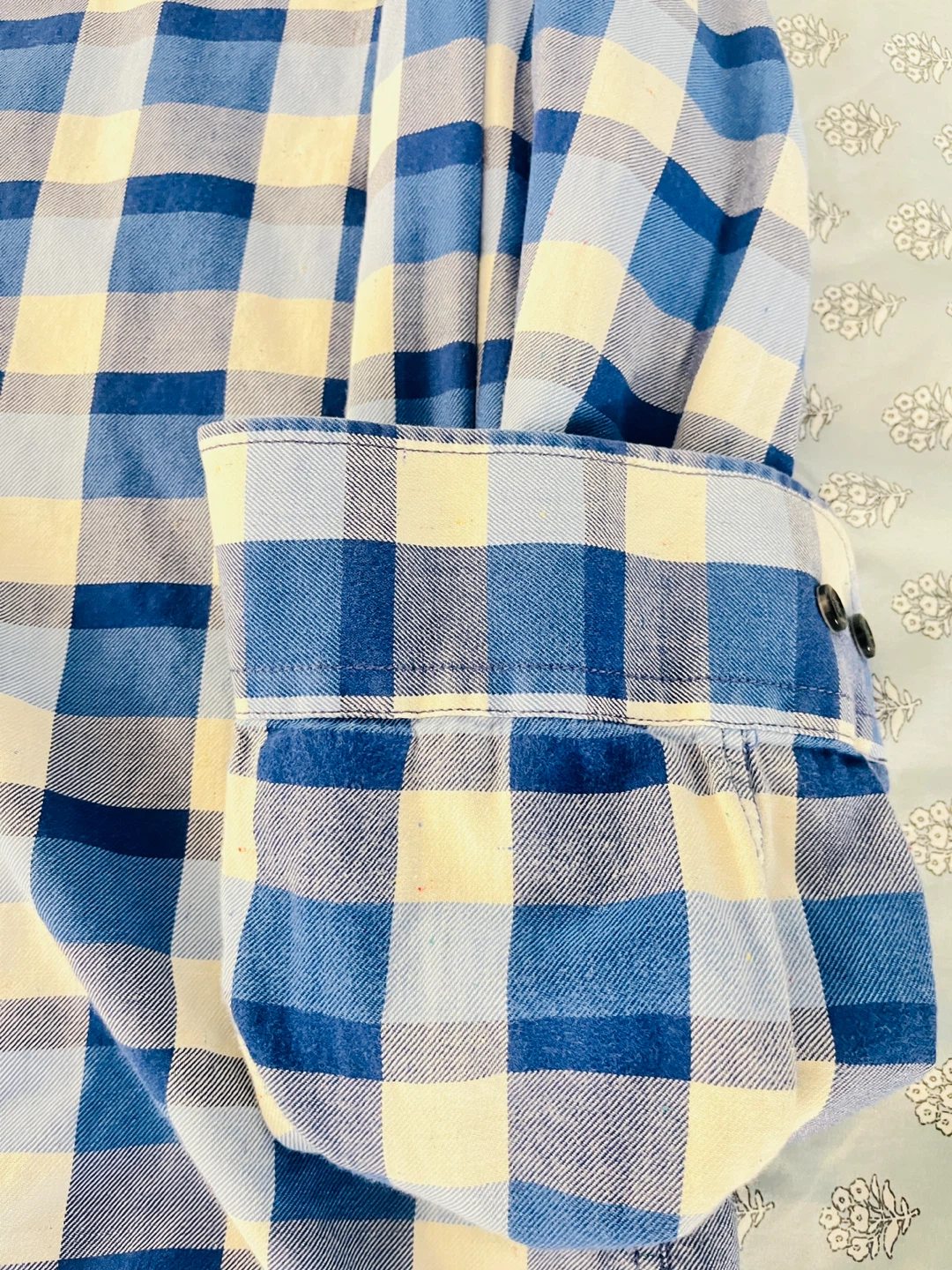 Tommy Hilfiger Men's Blue Plaid Button-Down Shirt - New York Fit - photo 3