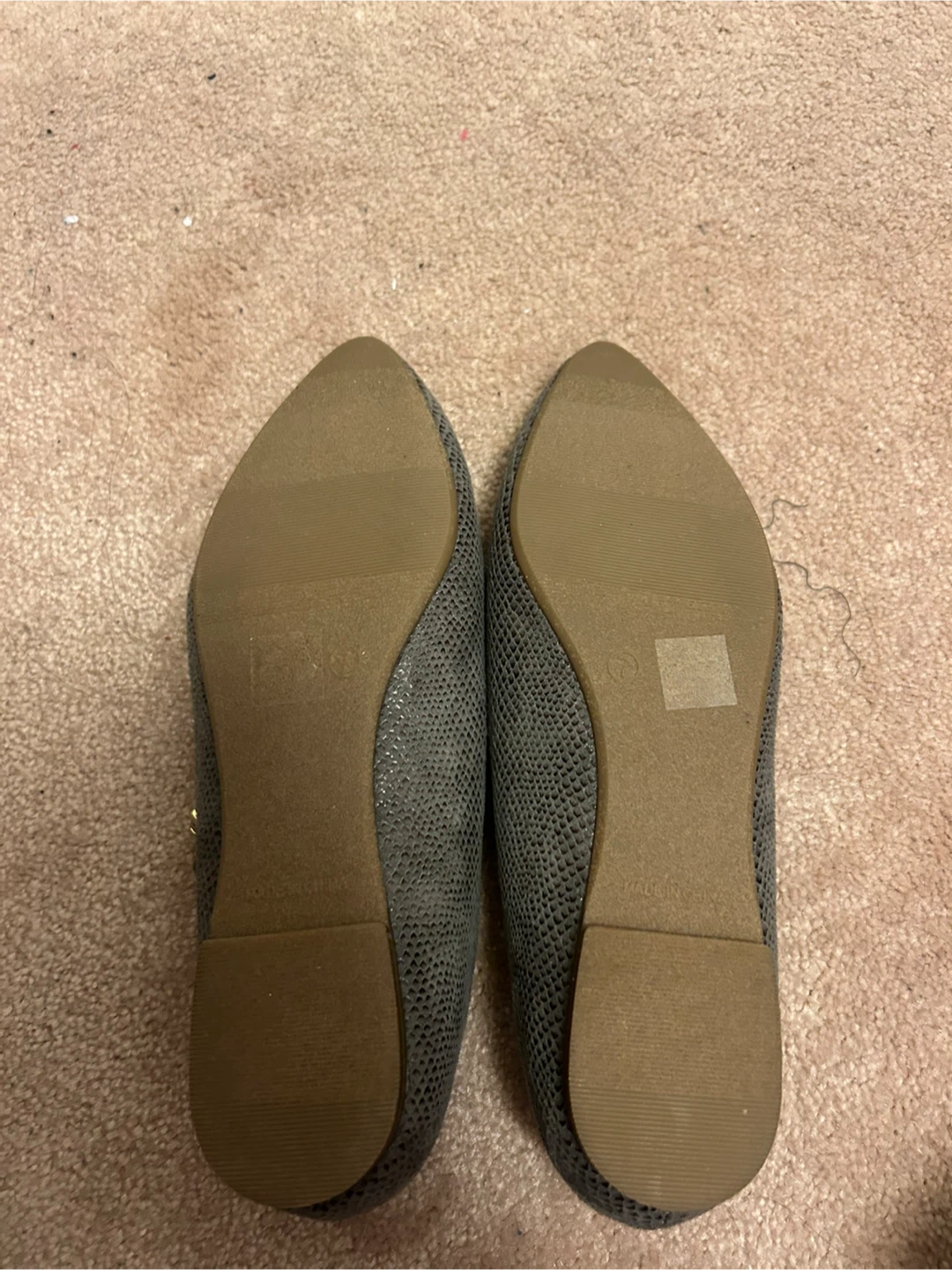 Gap Women's Grey Snake Print Ballet Flats Size 7 - photo 2