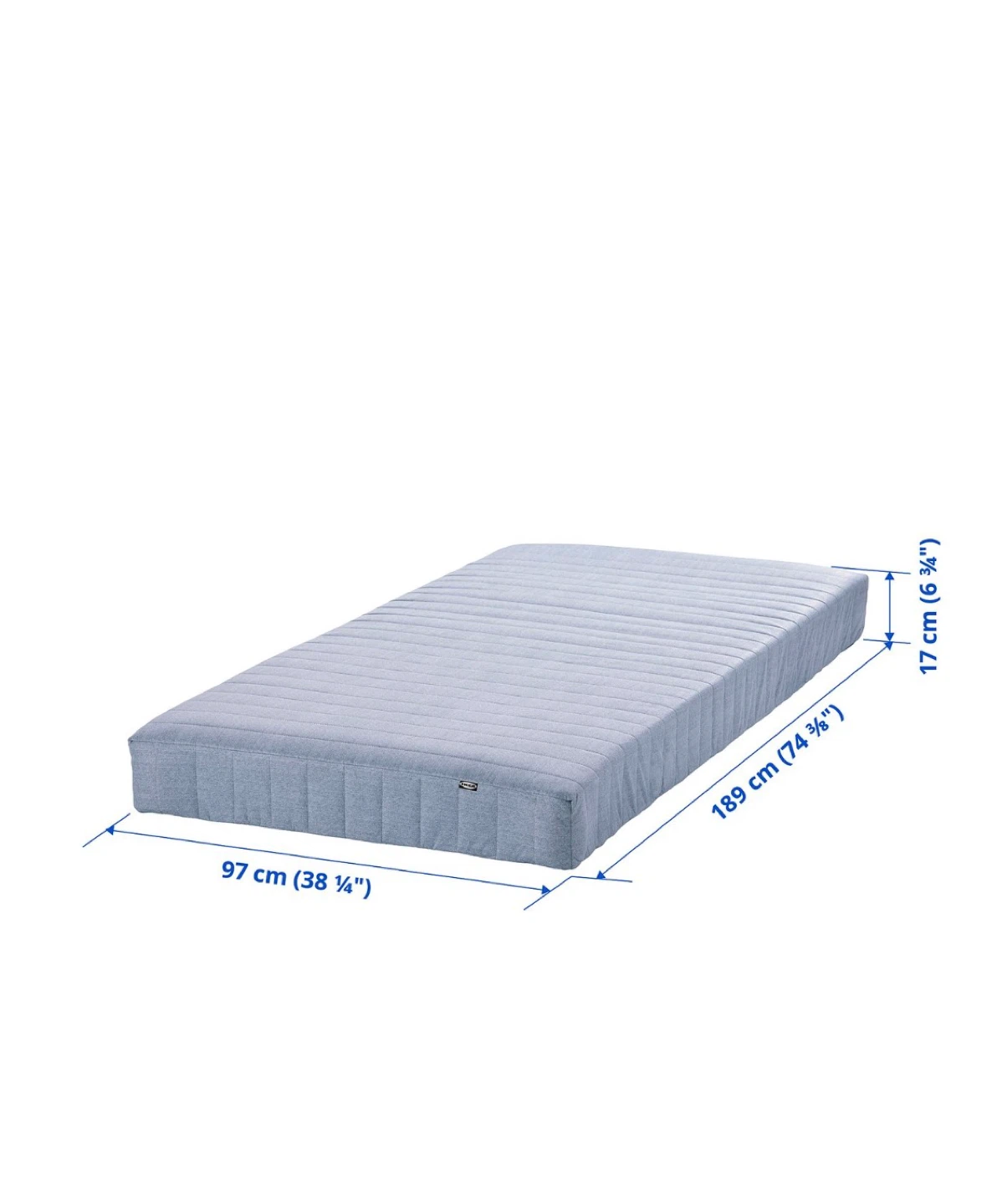 IKEA Single Bed Frame with Spring Mattress Set - photo 4