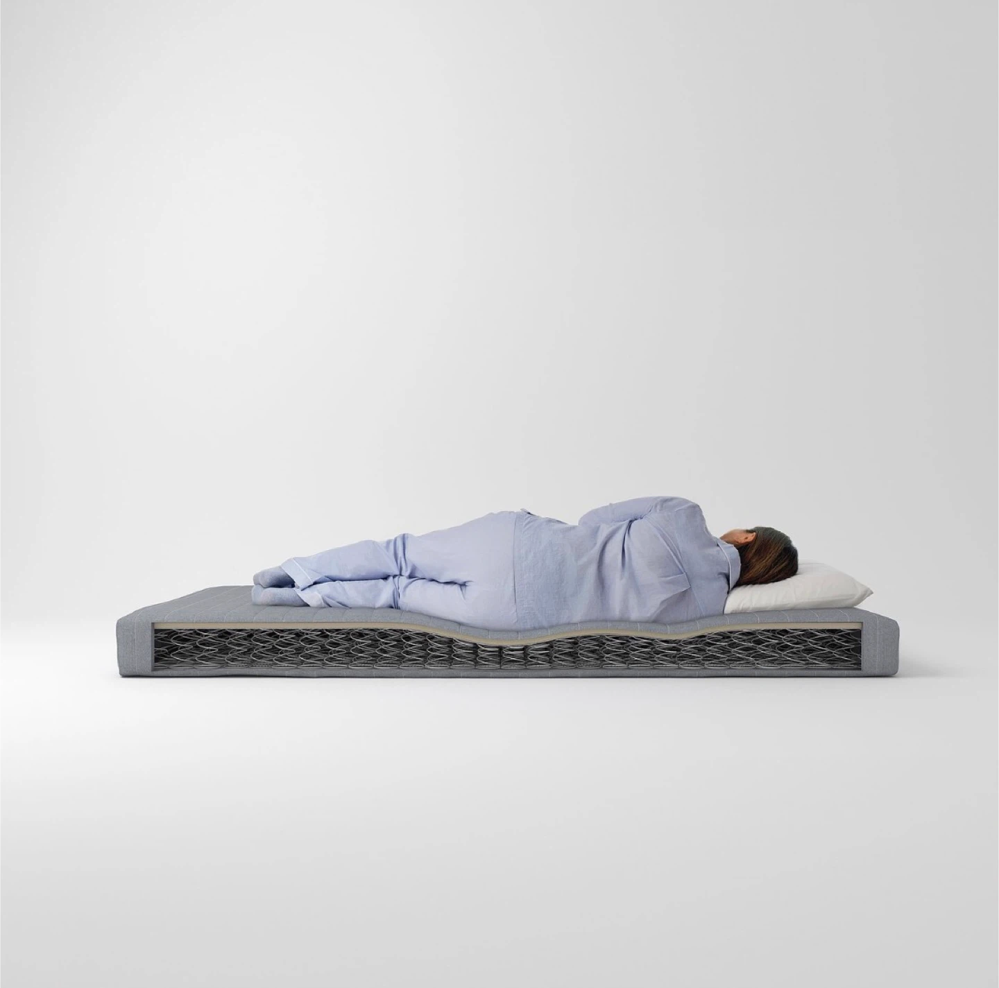 IKEA Single Bed Frame with Spring Mattress Set - photo 5
