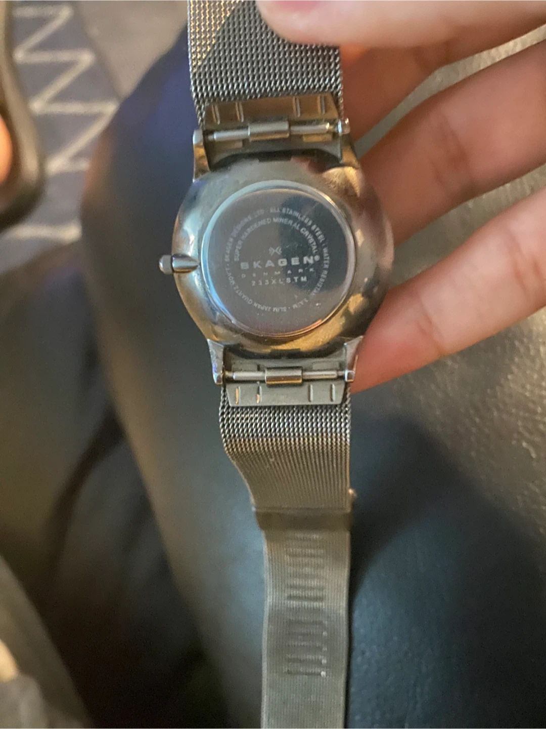 Skagen Men's Sundby Titanium And Charcoal Steel Mesh Watch - photo 3