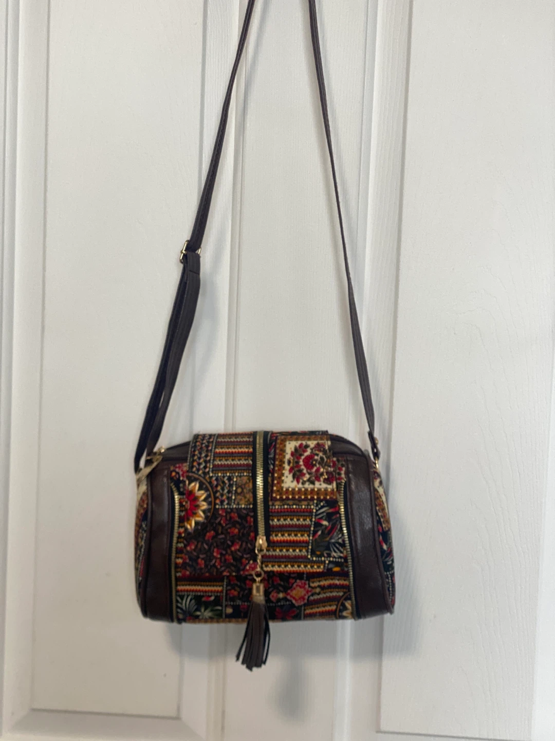 Handcrafted Boho Patchwork Crossbody Bag - photo 5