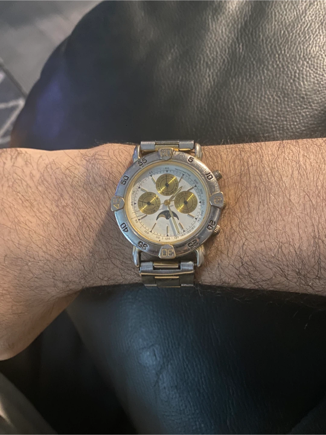 Chronograph Watch with Moon Phase