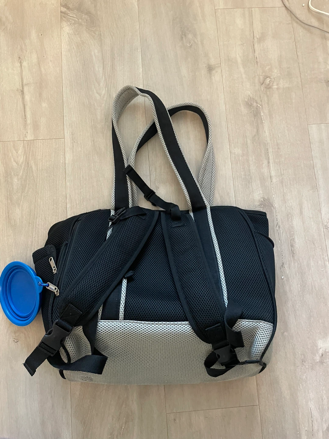 Black and Grey Pet Carrier Bag