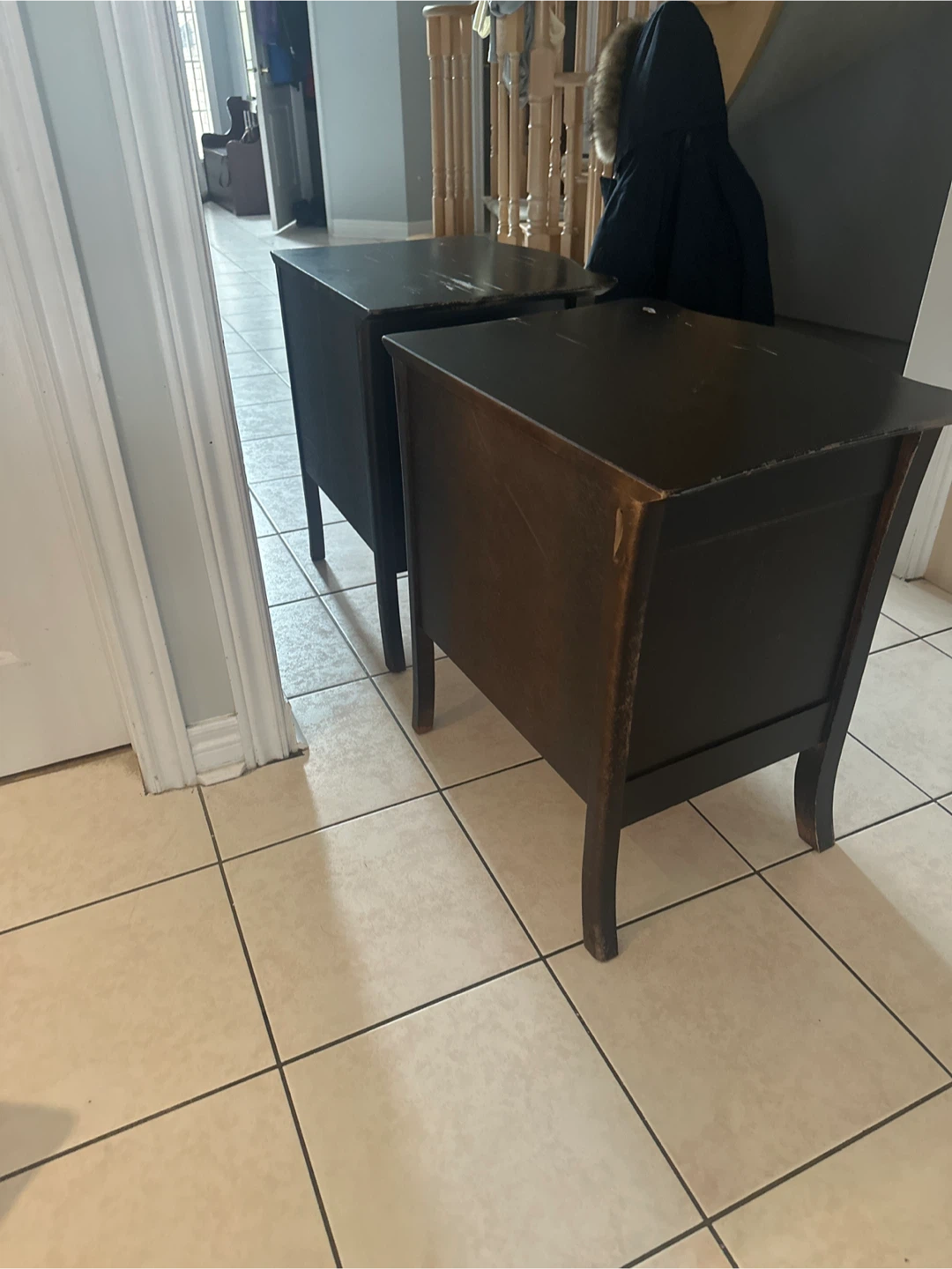 Pair of Black Nightstands/Side Tables - photo 3