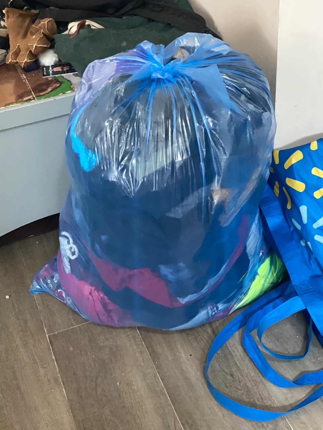 Bag of assorted clothes
