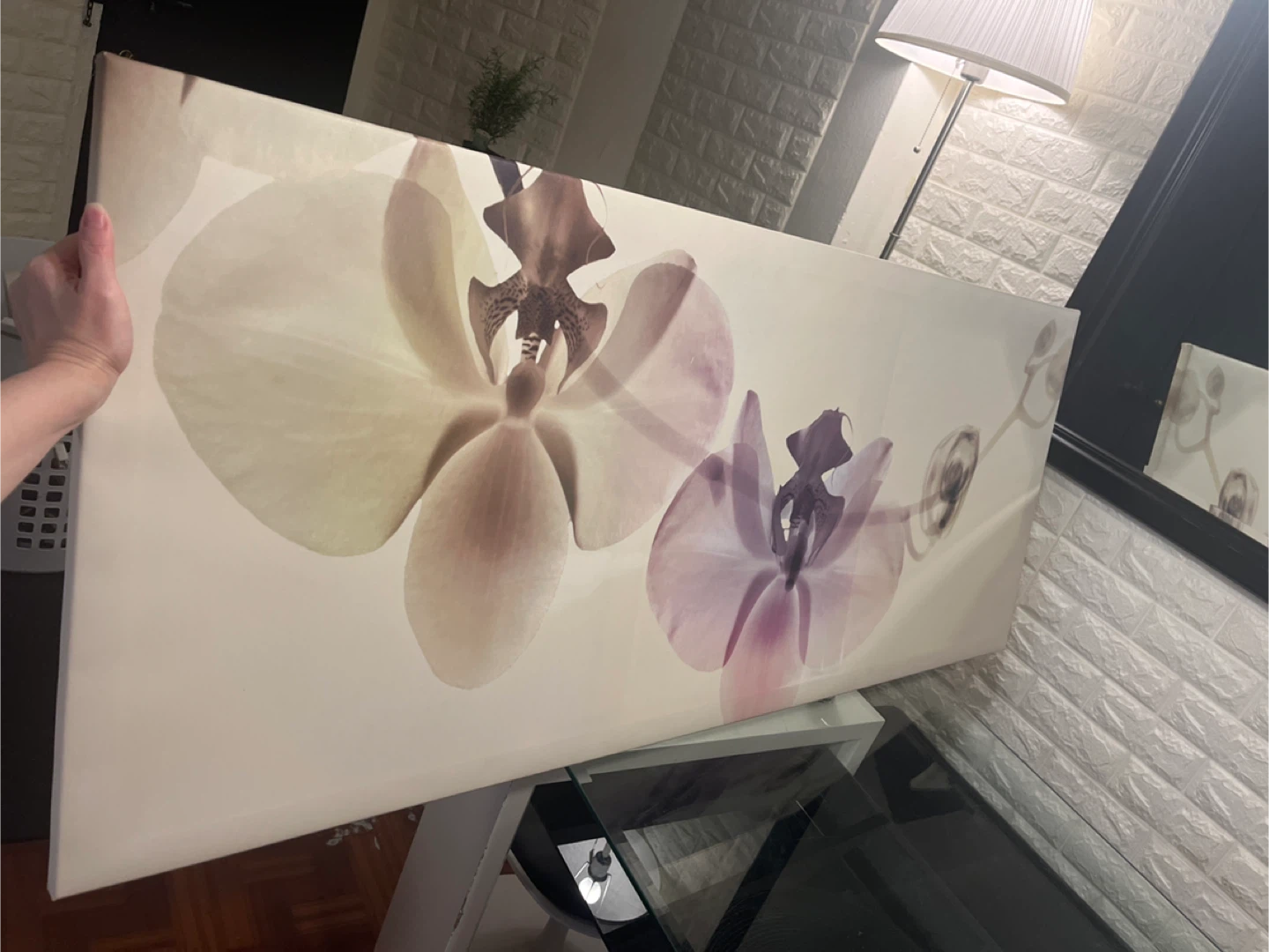 IKEA PJÄTTERYD Orchid Wall Art 140x55 cm