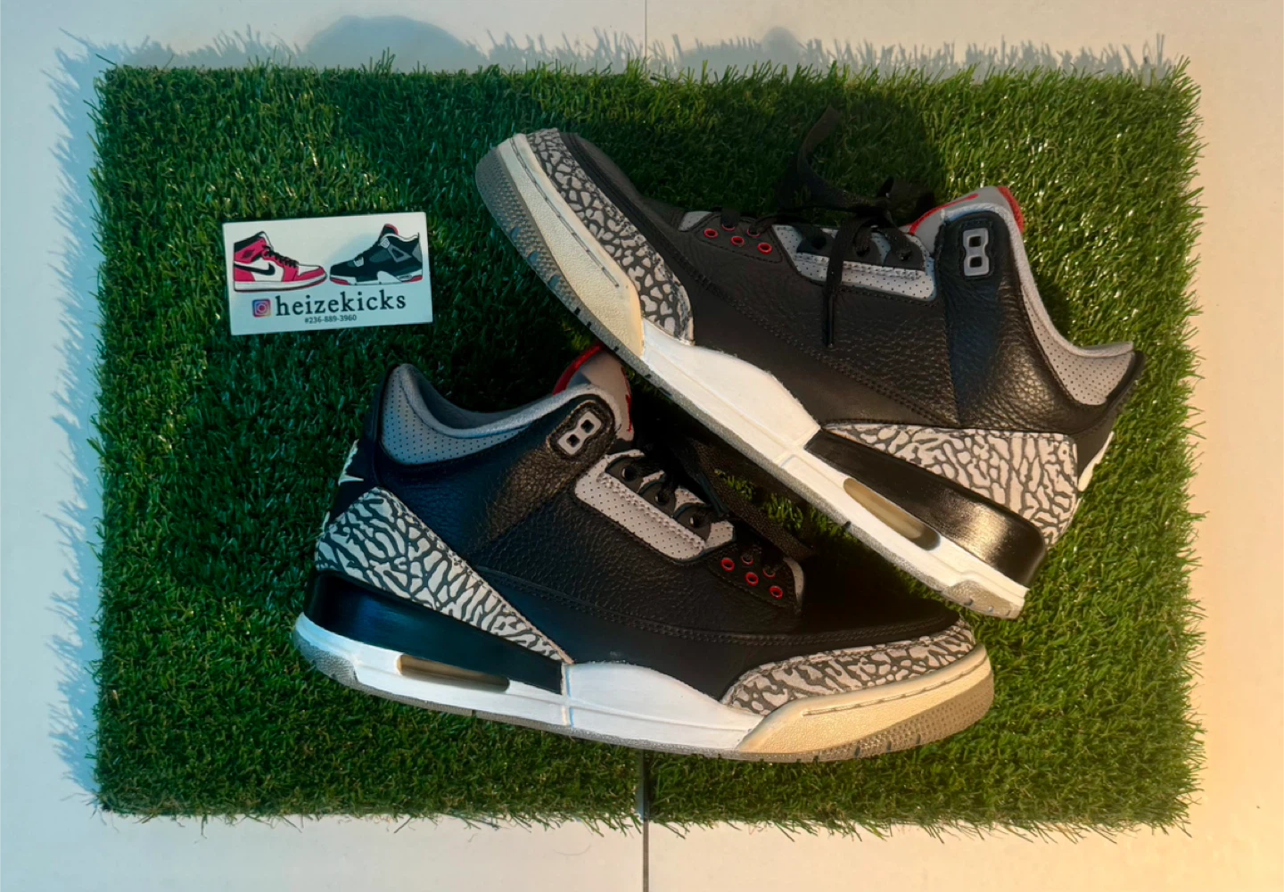 Jordan 3 Black Cement size 9.5