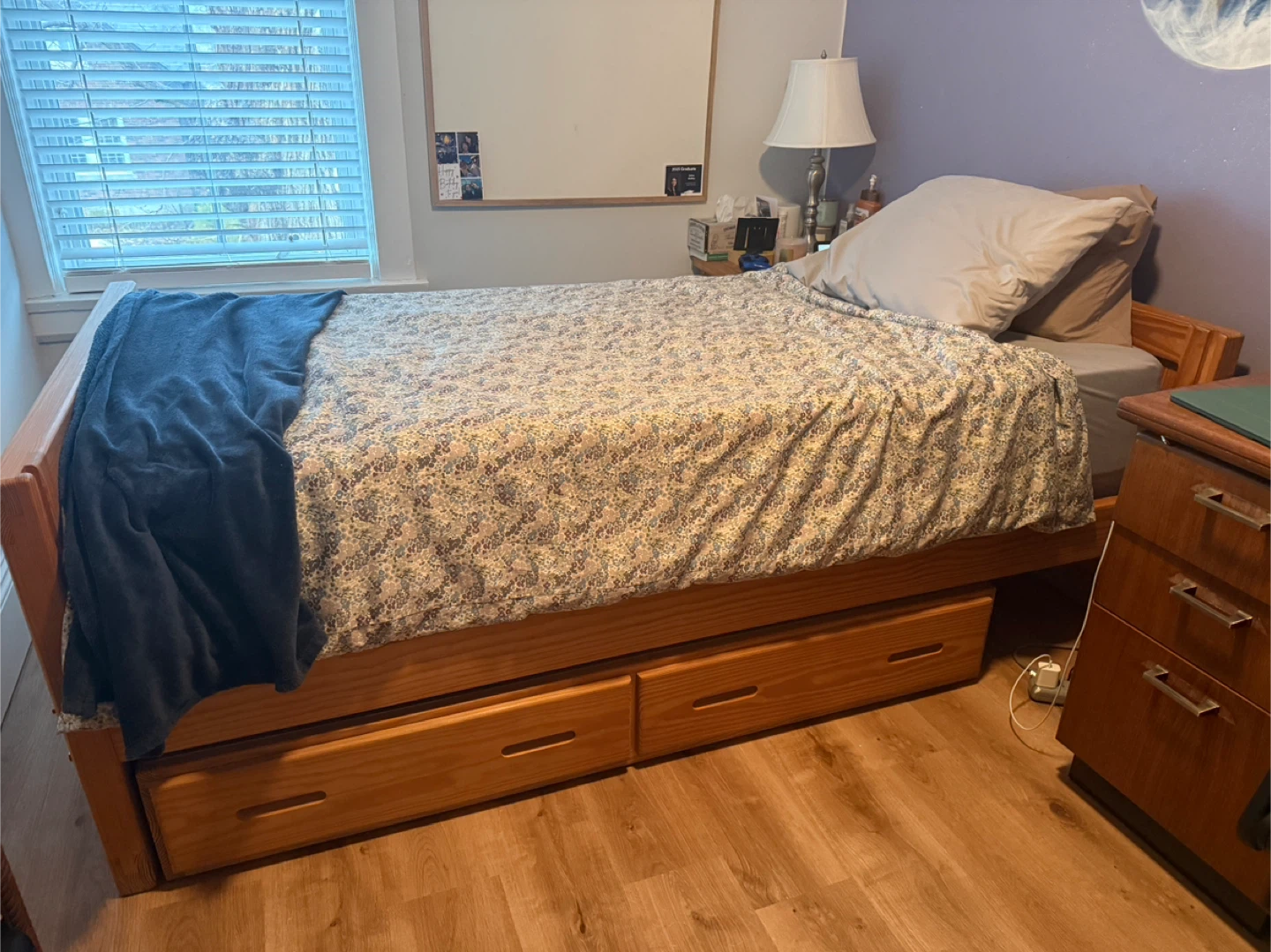 Wooden XL Twin 6pc bedroom set