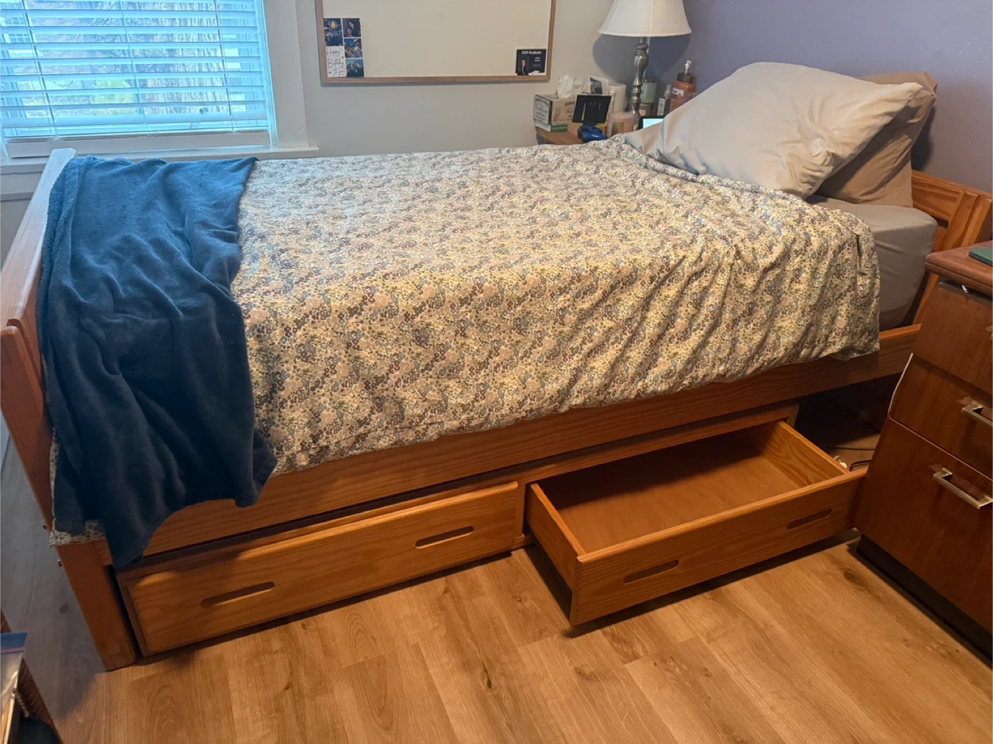 Wooden XL Twin 6pc bedroom set - photo 3