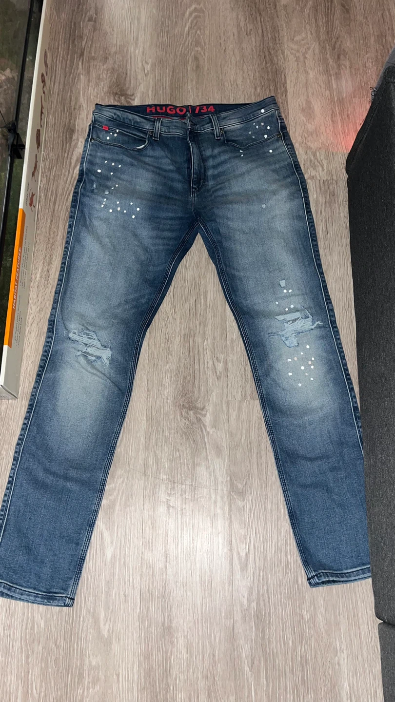 HUGO BOSS paint splatter jeans size 32