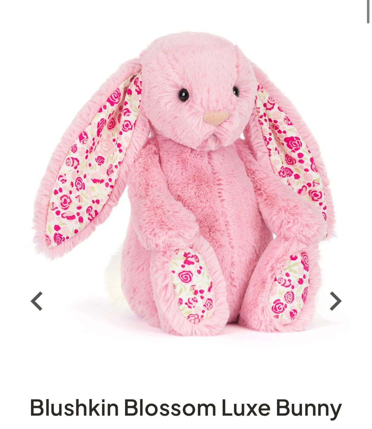 Jellycat Blushkin Blossom Luxe Bunny Plush Toy - photo 3