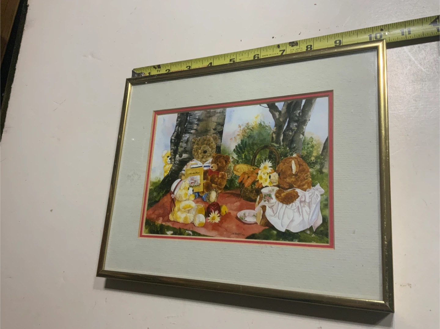 Framed Teddy Bear Picnic Art Print
