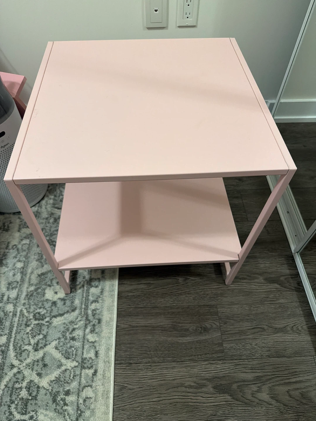Pink Two-Tiered Side Table
