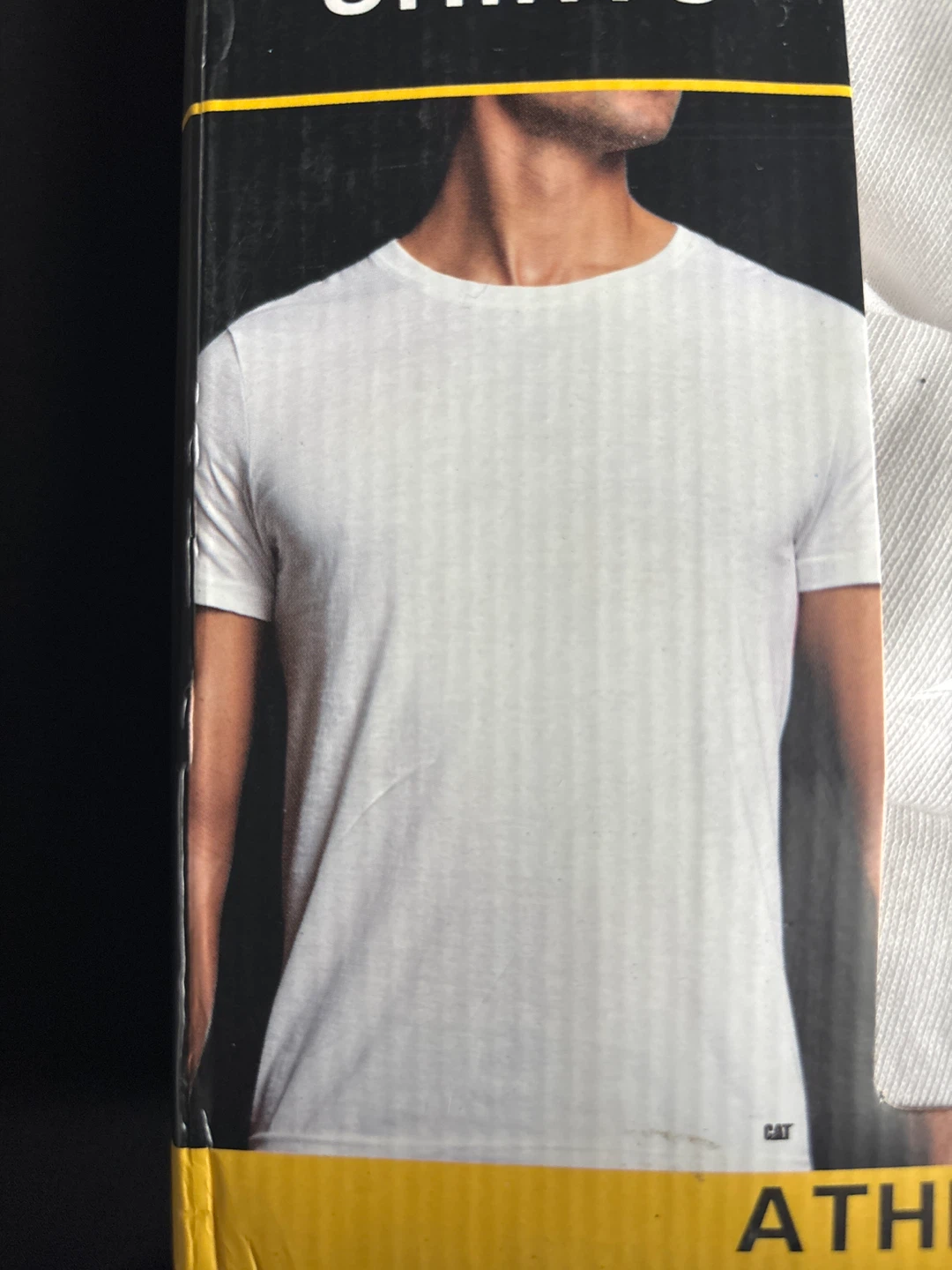 CAT Crew Shirts 4 Pack M/M White Athletic Fit