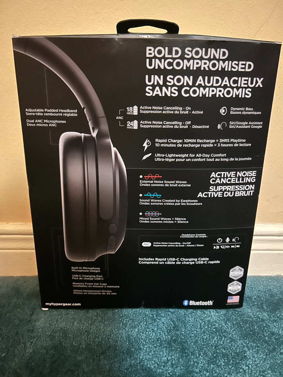 HyperGear Stealth2 ANC Wireless Headphones - photo 2