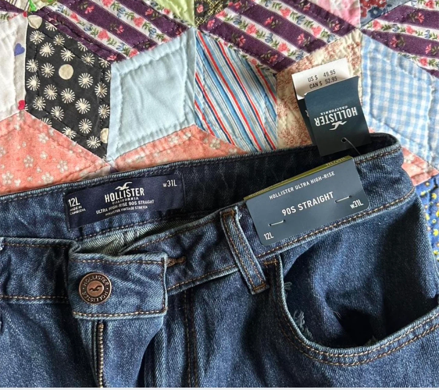 NEW Hollister woman jeans, size 12 long - photo 2