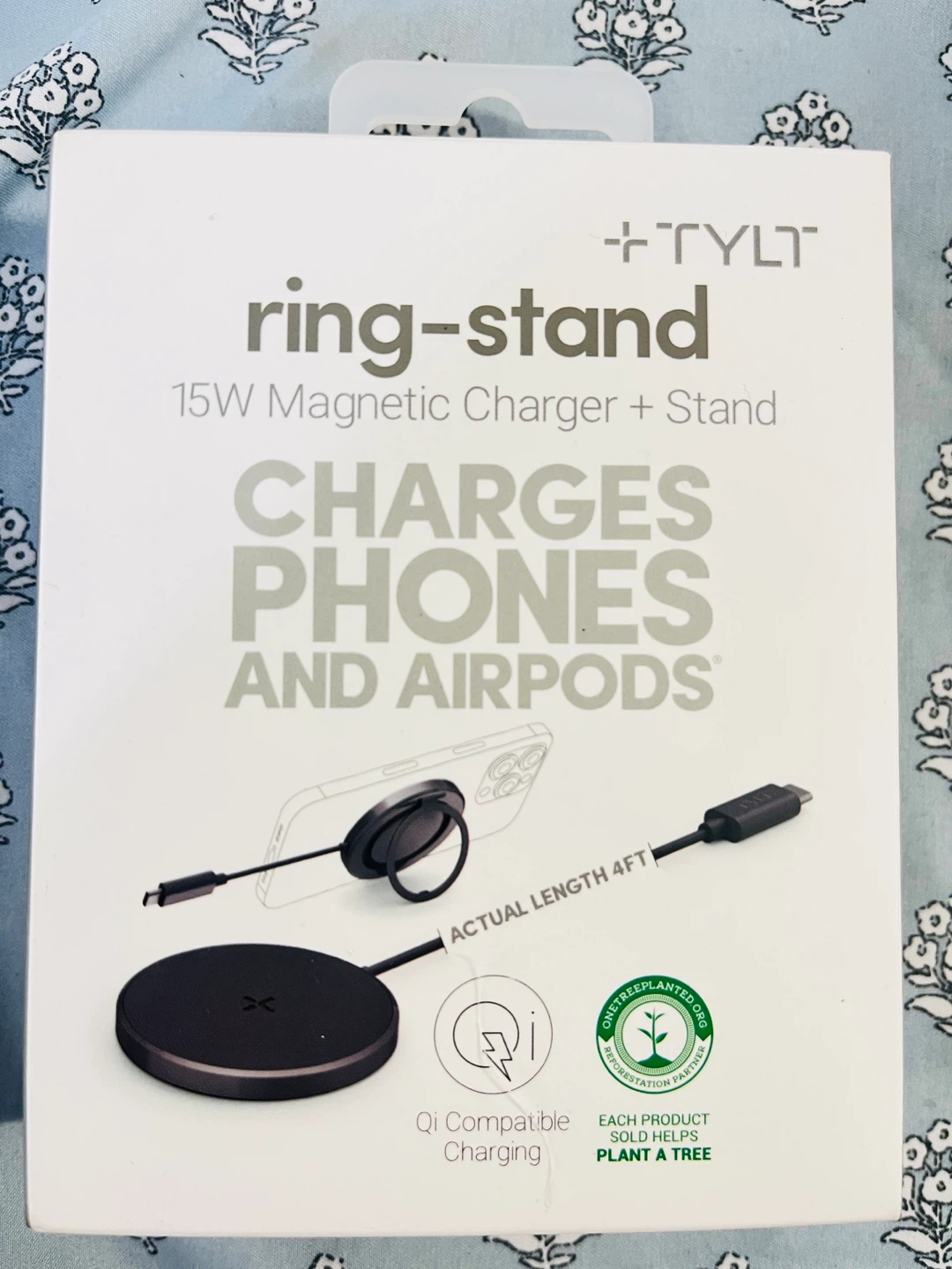 TYLT Ring-Stand 15W Magnetic Charger + Stand
