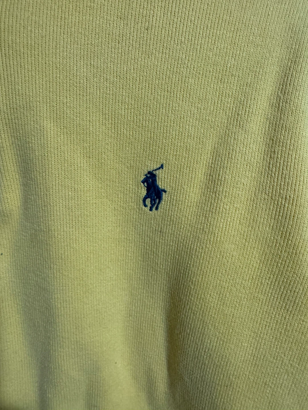 Yellow Polo Ralph Lauren 1/4 Zip Sweatshirt - Medium - photo 2