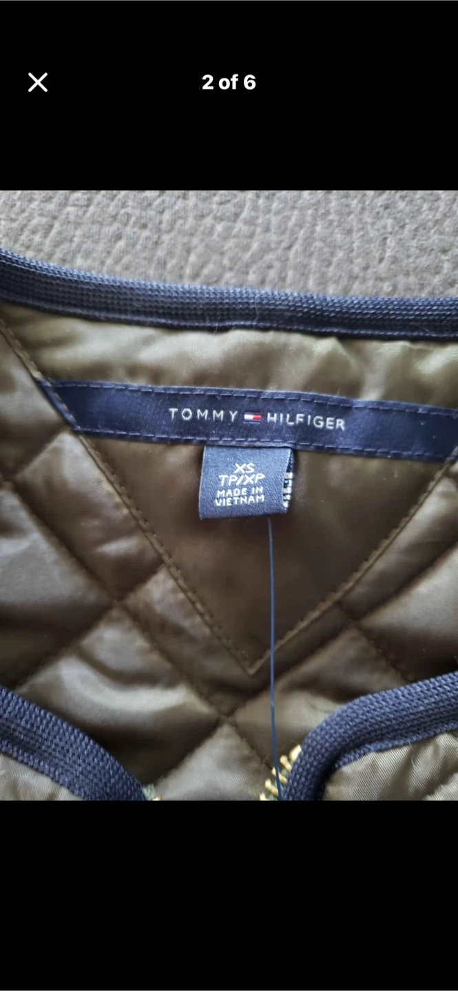Tommy Hilfiger Quilted Vest Women's XS Olive Green - photo 2