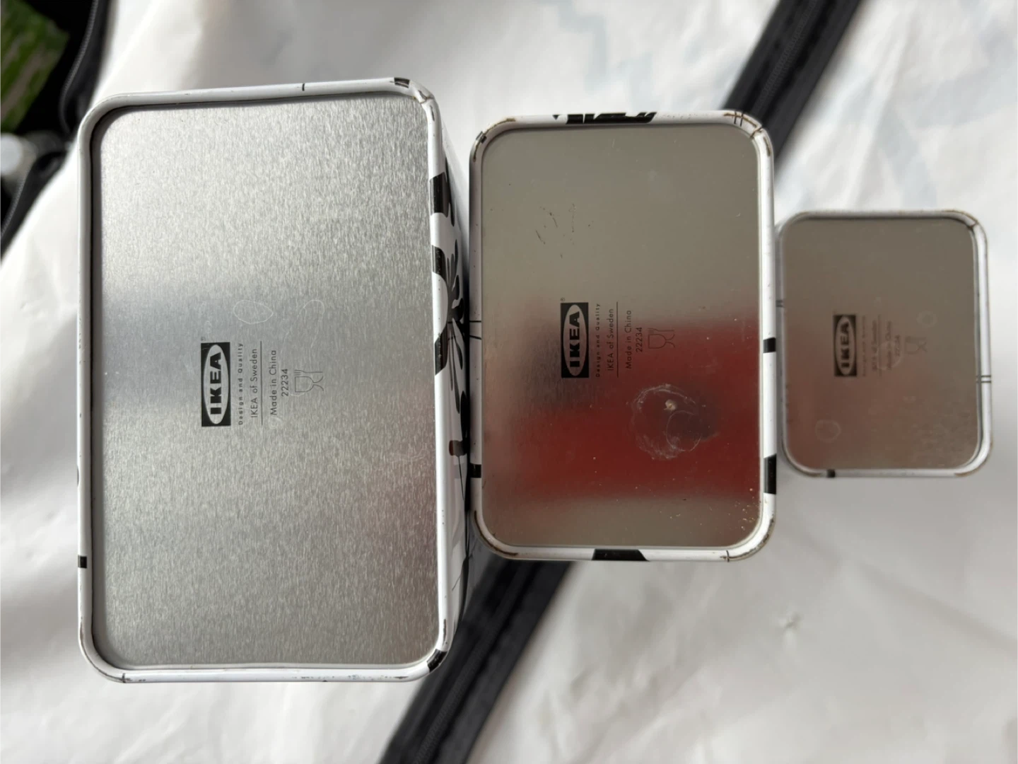 IKEA Tin Storage Canisters - Set of 3 - photo 2