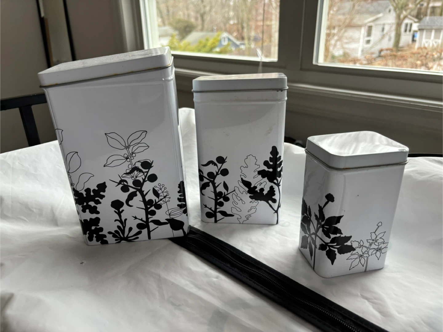 IKEA Tin Storage Canisters - Set of 3 - photo 3