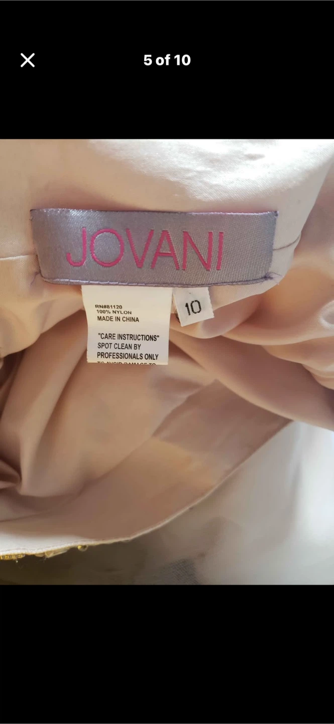 Jovani Beaded Corset Tulle Dress Size 10 - photo 4