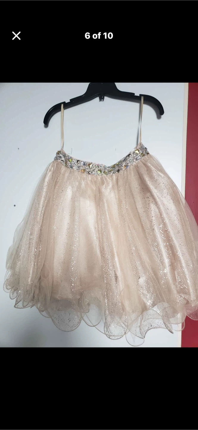 Jovani Beaded Corset Tulle Dress Size 10 - photo 3