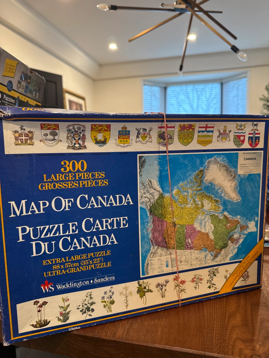 Waddington & Sanders Map of Canada 300 Large Piece Puzzle