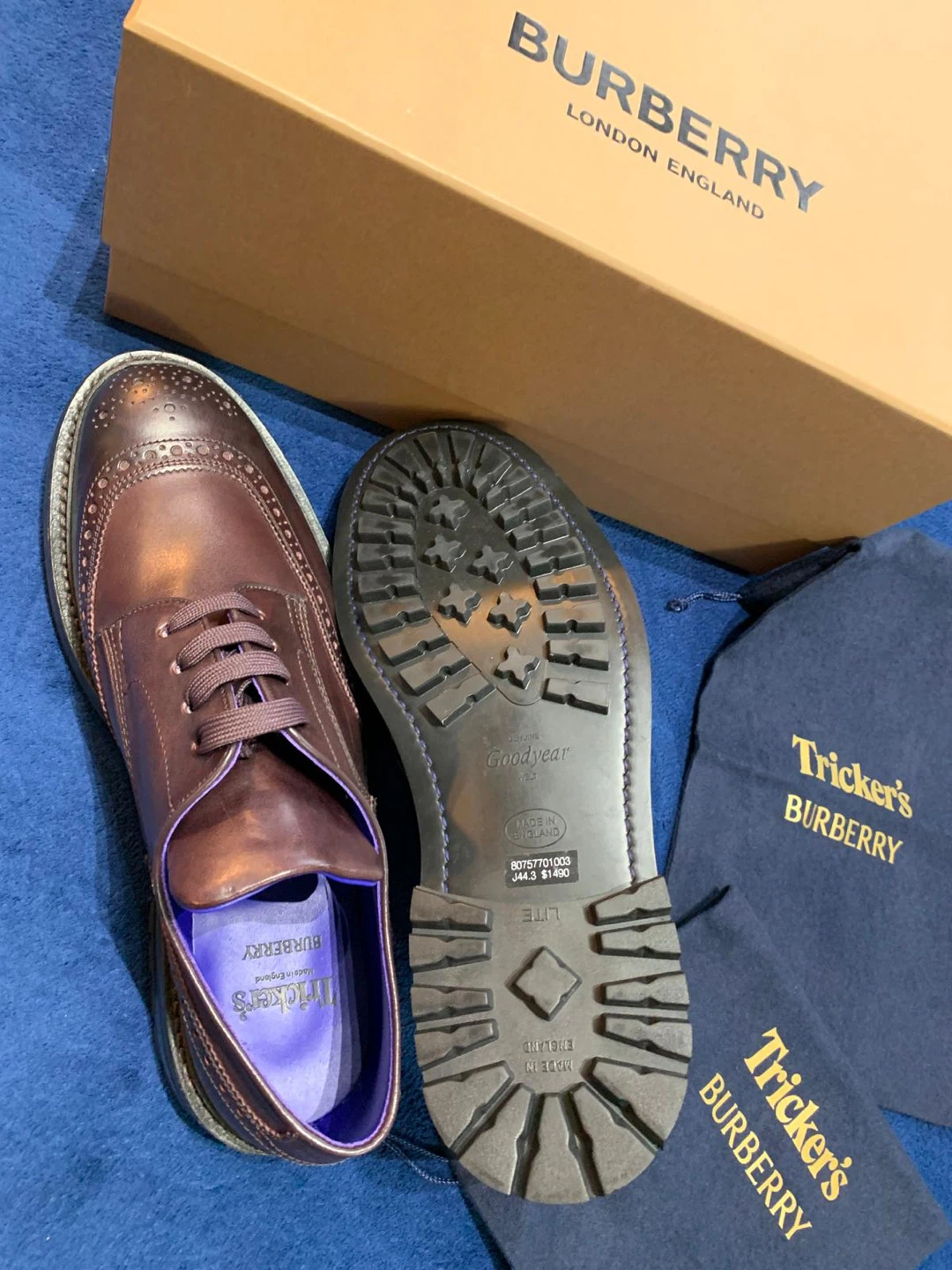 Authentic Burberry Wingtip Brogues. Size 13US - photo 3